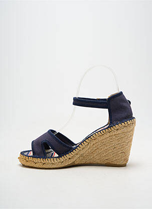 Espadrile închidere cu buclă(e) toc de 7 la 9 cm albastru PARE GABIA femeie