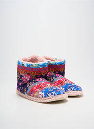 Papuci/pantofi de casă vârf rotund toc plat până la 3 cm violet DUB & DRINO femeie