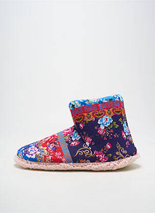 Papuci/pantofi de casă vârf rotund toc plat până la 3 cm violet DUB & DRINO femeie