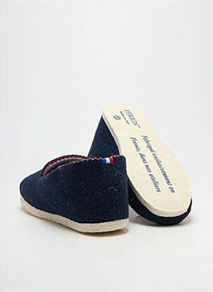 Papuci/pantofi de casă vârf rotund vârf rotund albastru PERRIN unisex