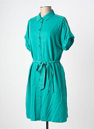 Rochie scurtă mâneci scurte mâneci scurte verde FREEMAN T.PORTER femeie