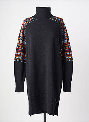 Rochie pulover strânsă pe partea de jos mâneci lungi negru SCOTCH & SODA femeie