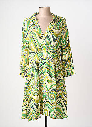 Rochie scurtă mâneci 3/4 mâneci 3/4 verde FREEMAN T.PORTER femeie