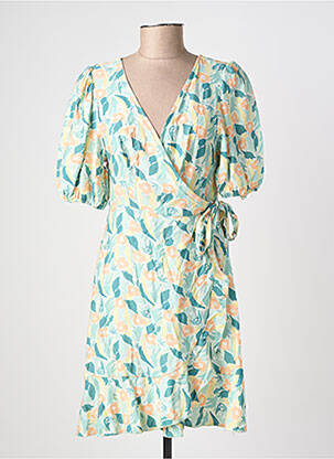 Rochie scurtă mâneci scurte mâneci scurte verde TIFFOSI femeie