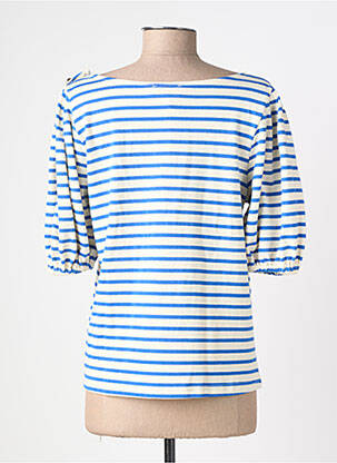 Tricou mâneci 3/4 mâneci 3/4 albastru GRACE & MILA femeie