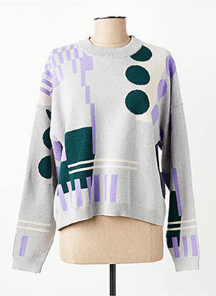 Pulover elasticitate mâneci lungi gri VOLCOM femeie