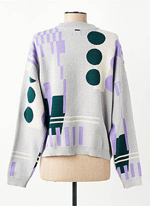 Pulover elasticitate mâneci lungi gri VOLCOM femeie