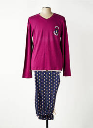 Pijama serigrafie violet ARTHUR bărbat