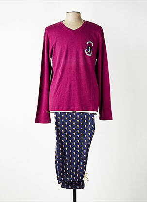 Pijama serigrafie violet ARTHUR bărbat