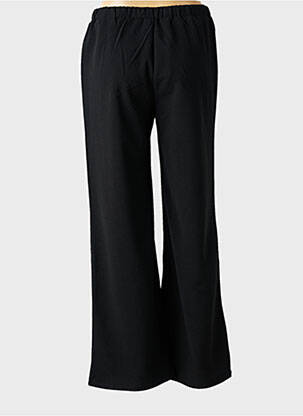 Pantalon evazat talie elastică mărime normală negru COMPAÑIA FANTASTICA femeie