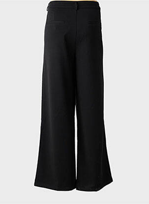Pantalon larg închidere cu fermoar sub clapetă cu nasturi mărime normală negru COMPAÑIA FANTASTICA femeie