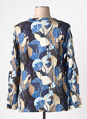 Cămașă imprimeu fantezie mâneci lungi albastru IMPULSION femeie