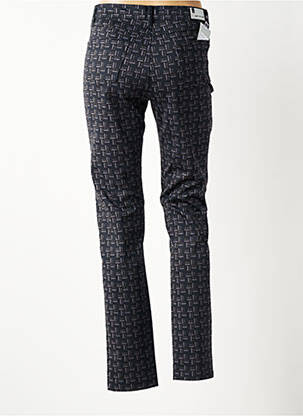 Pantalon slim țesătură poplin mărime normală negru WALTRON femeie