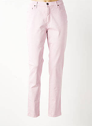 Pantalon drept elasticitate mărime normală roz LCDN femeie
