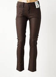 Pantalon slim elasticitate mărime normală maro S.QUISE femeie