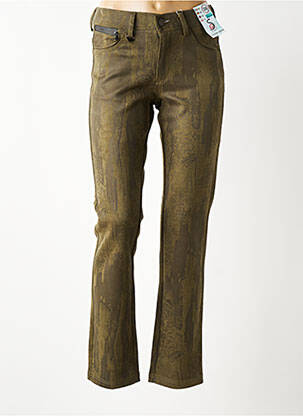 Pantalon drept elasticitate mărime normală verde S.QUISE femeie