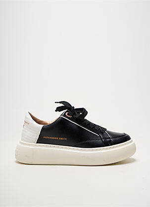 Adidași material neted toc plat până la 3 cm negru ALEXANDER SMITH femeie