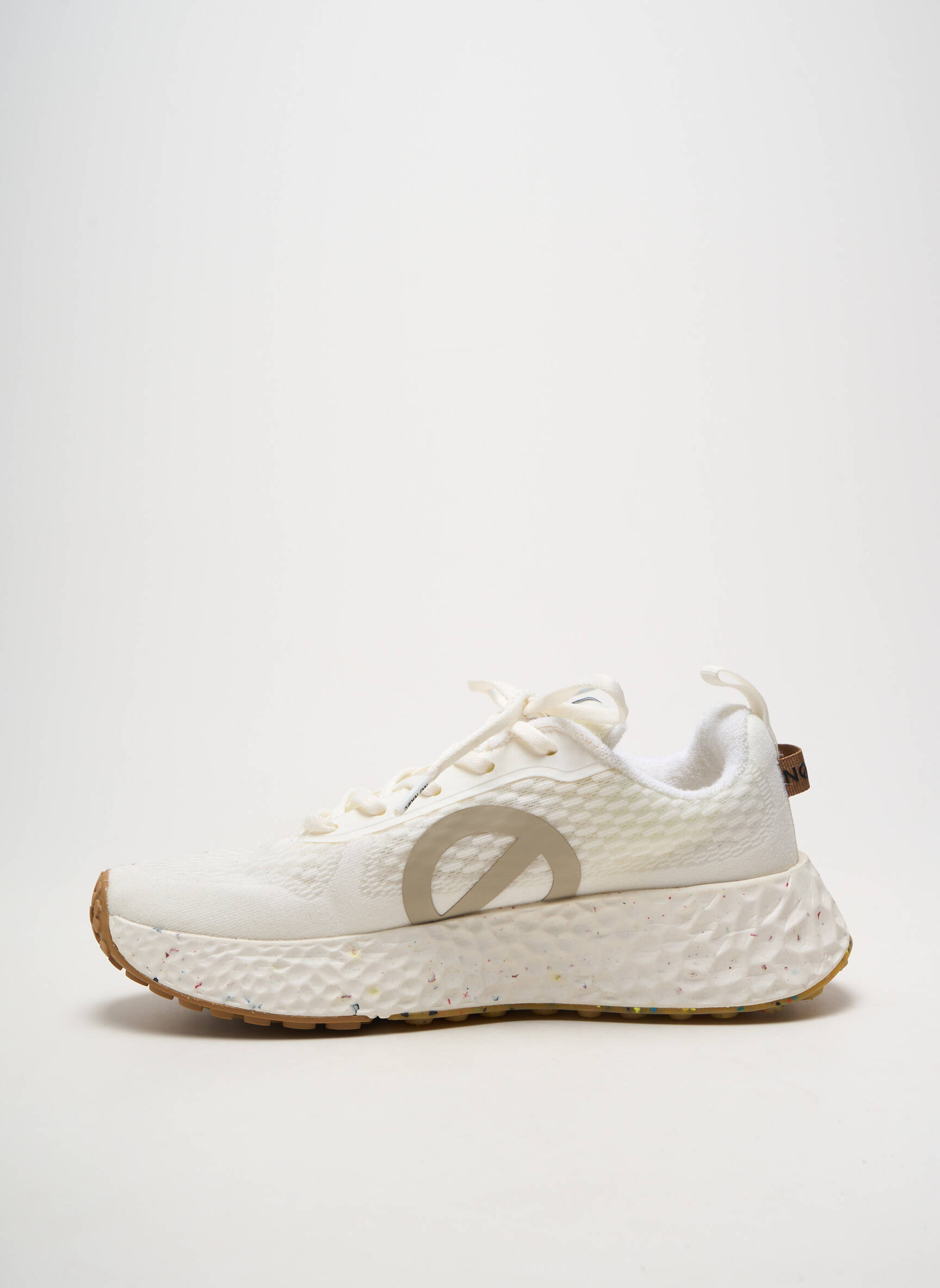Adidași platformă toc de 4 la 6 cm alb NO NAME femeie