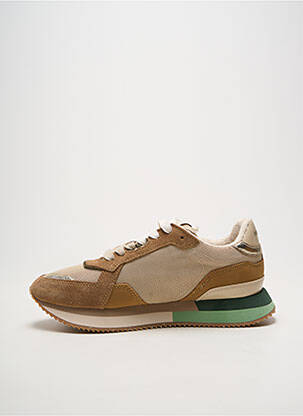 Adidași vârf rotund toc plat până la 3 cm maro NO NAME femeie