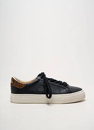 Adidași material neted toc plat până la 3 cm negru NO NAME femeie