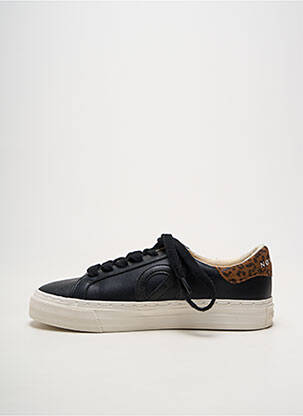 Adidași material neted toc plat până la 3 cm negru NO NAME femeie