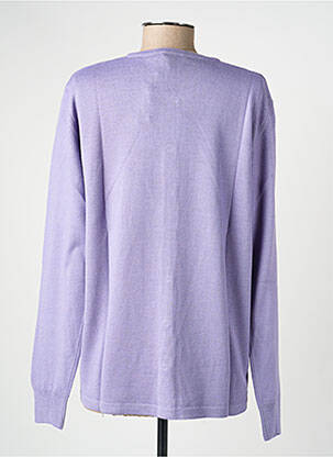 Vestă cu mâneci lungi guler rotund violet ELLEMME femeie
