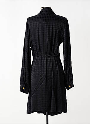 Rochie midi imprimeu fantezie mâneci lungi negru SALSA femeie
