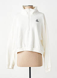 Hanorac broderie mâneci lungi alb LE COQ SPORTIF femeie