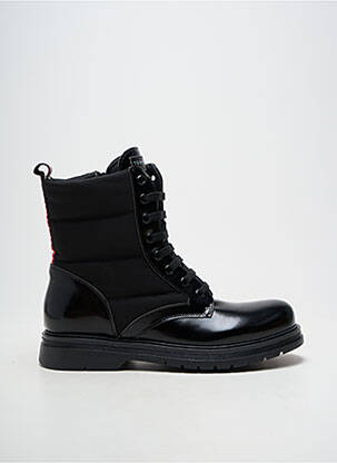 Botine/ghete material neted toc plat până la 3 cm negru TOMMY HILFIGER femeie