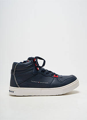 Adidași material neted toc plat până la 3 cm albastru TOMMY HILFIGER femeie