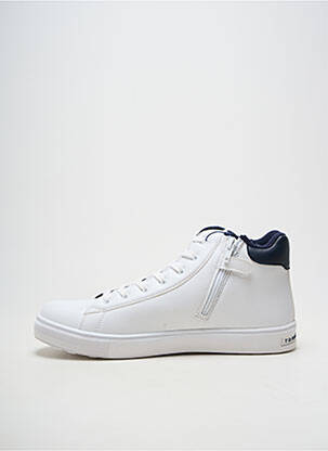 Adidași închidere cu fermoar și șireturi vârf rotund alb TOMMY HILFIGER bărbat