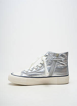 Adidași material neted toc plat până la 3 cm argintiu TOMMY HILFIGER femeie