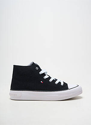 Adidași închidere cu fermoar și șireturi toc plat până la 3 cm negru TOMMY HILFIGER femeie
