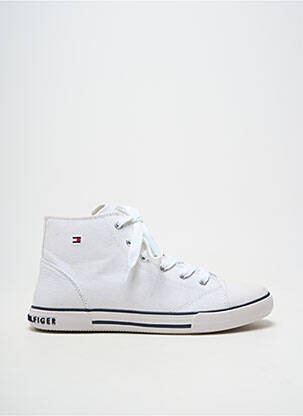 Adidași închidere cu fermoar și șireturi toc plat până la 3 cm alb TOMMY HILFIGER femeie