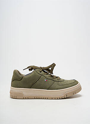 Adidași închidere cu fermoar și șireturi toc plat până la 3 cm verde TOMMY HILFIGER femeie