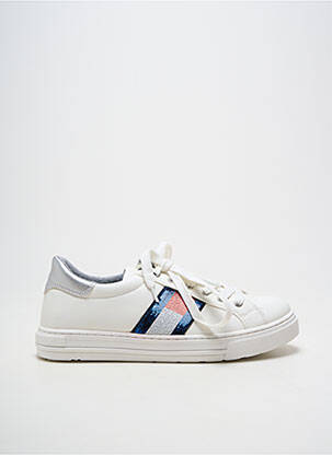 Adidași material neted toc plat până la 3 cm alb TOMMY HILFIGER femeie