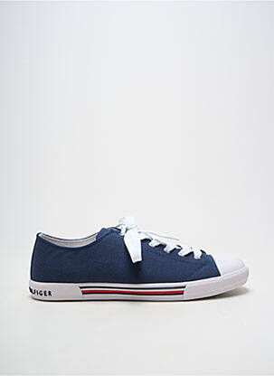 Adidași vârf rotund toc plat până la 3 cm albastru TOMMY HILFIGER femeie