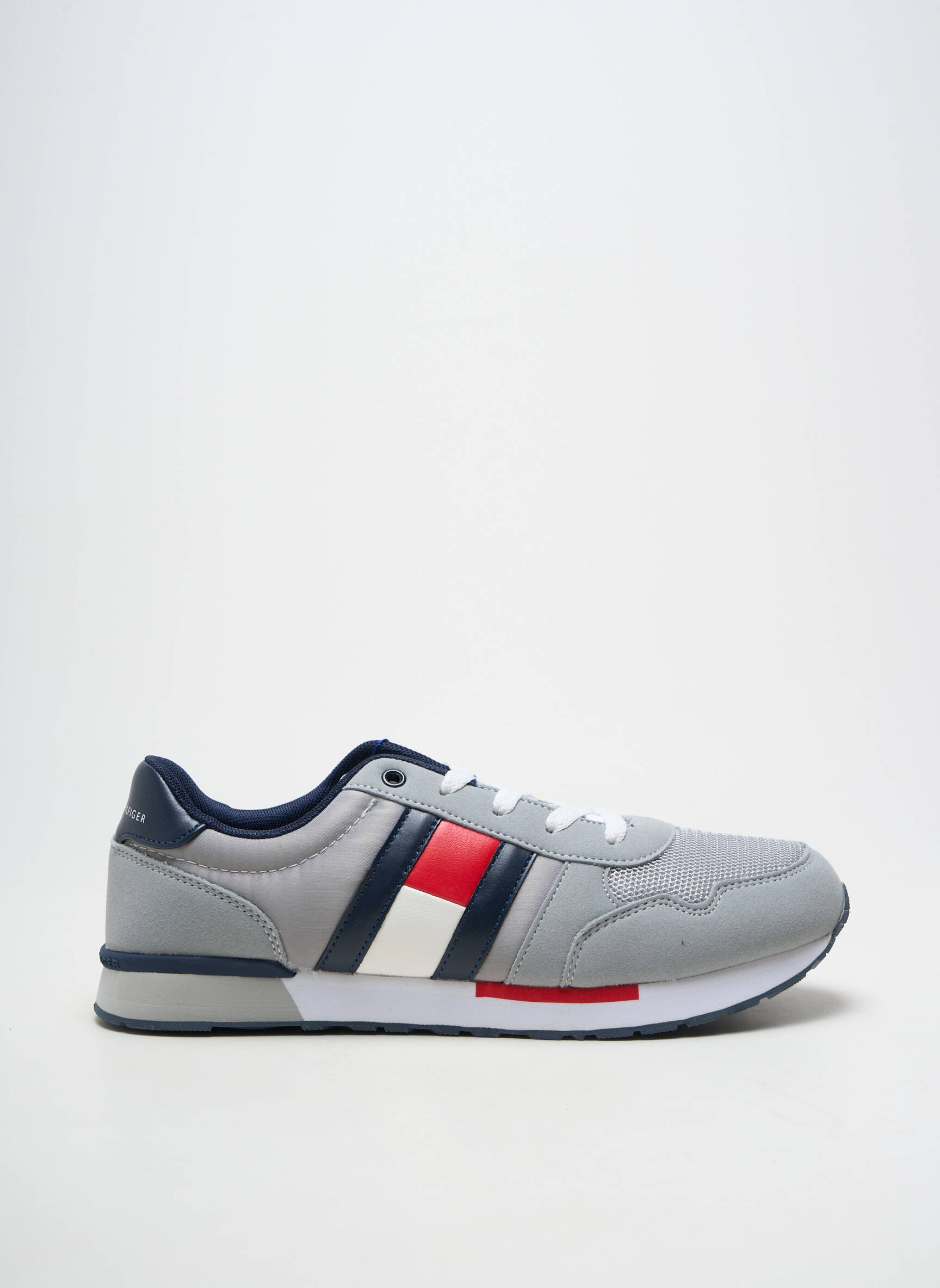 Adidași vârf rotund vârf rotund gri TOMMY HILFIGER bărbat