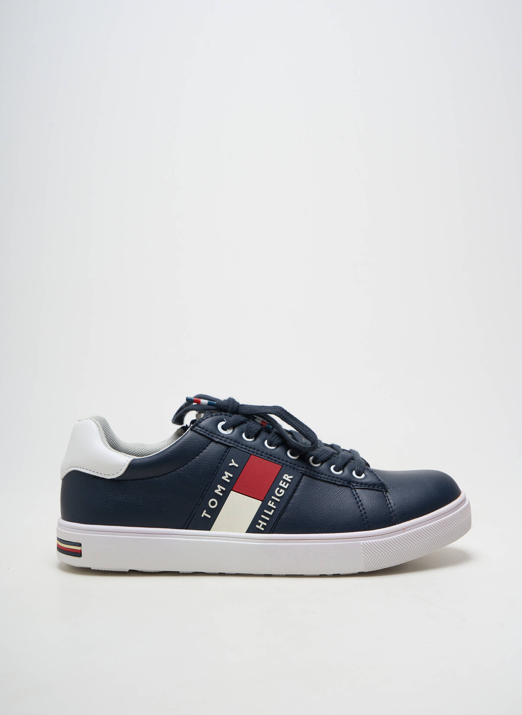 Adidași închidere cu fermoar și șireturi vârf rotund albastru TOMMY HILFIGER bărbat