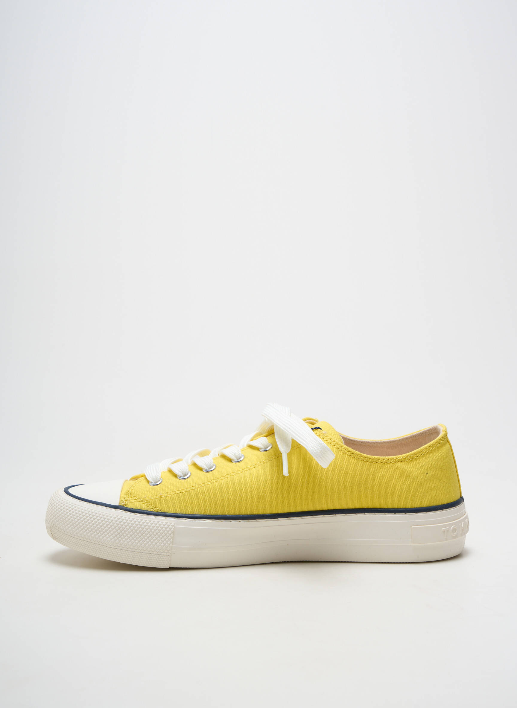 Adidași vârf rotund toc plat până la 3 cm galben TOMMY HILFIGER femeie
