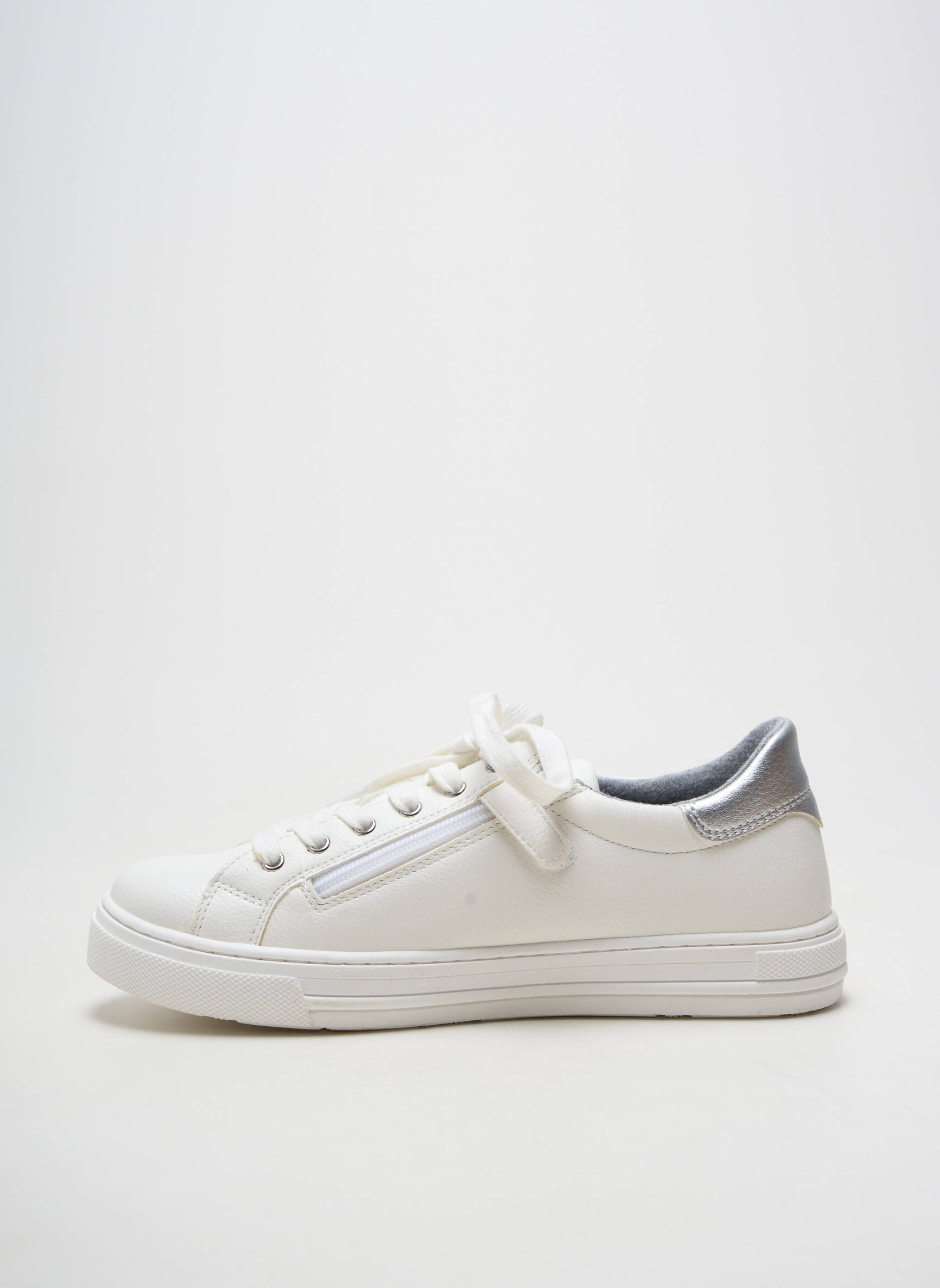 Adidași material neted toc plat până la 3 cm alb TOMMY HILFIGER femeie