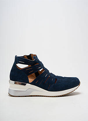 Adidași vârf rotund toc de 4 la 6 cm albastru MAM'ZELLE femeie