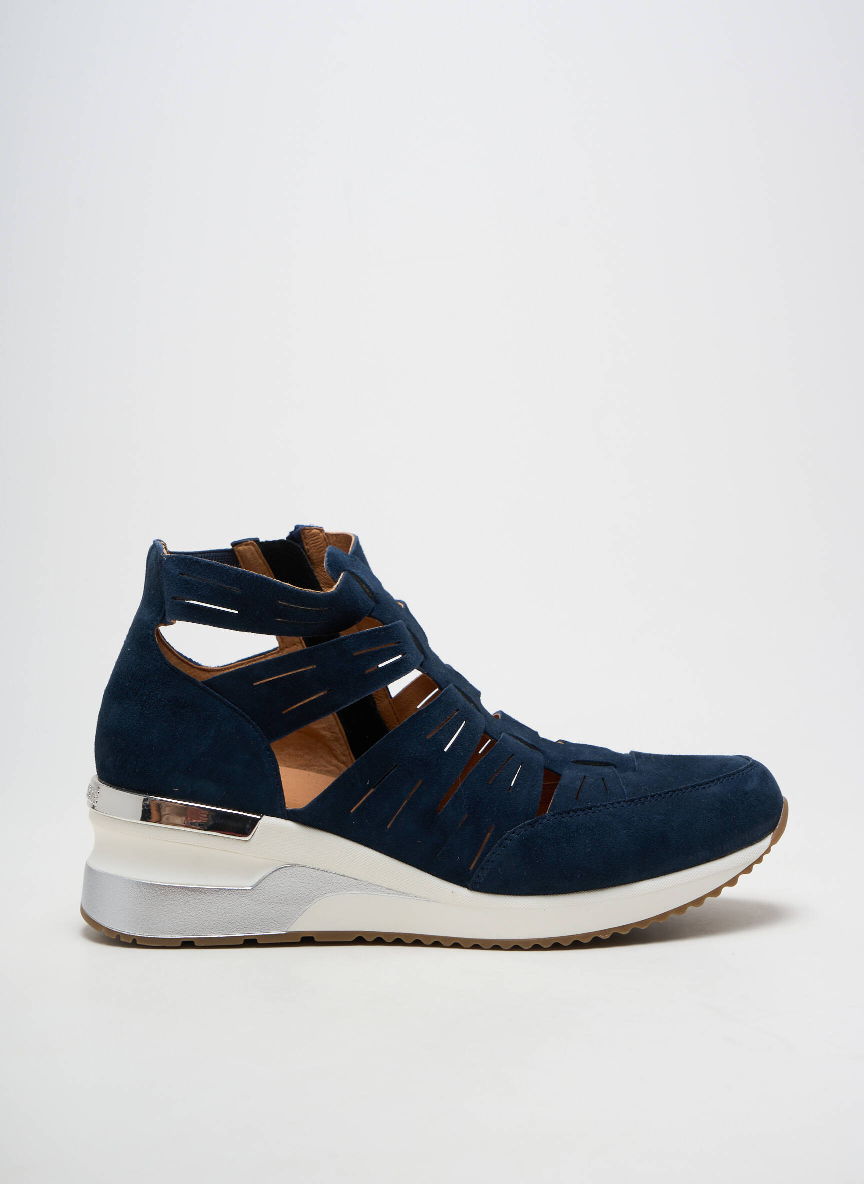 Adidași vârf rotund toc de 4 la 6 cm albastru MAM'ZELLE femeie