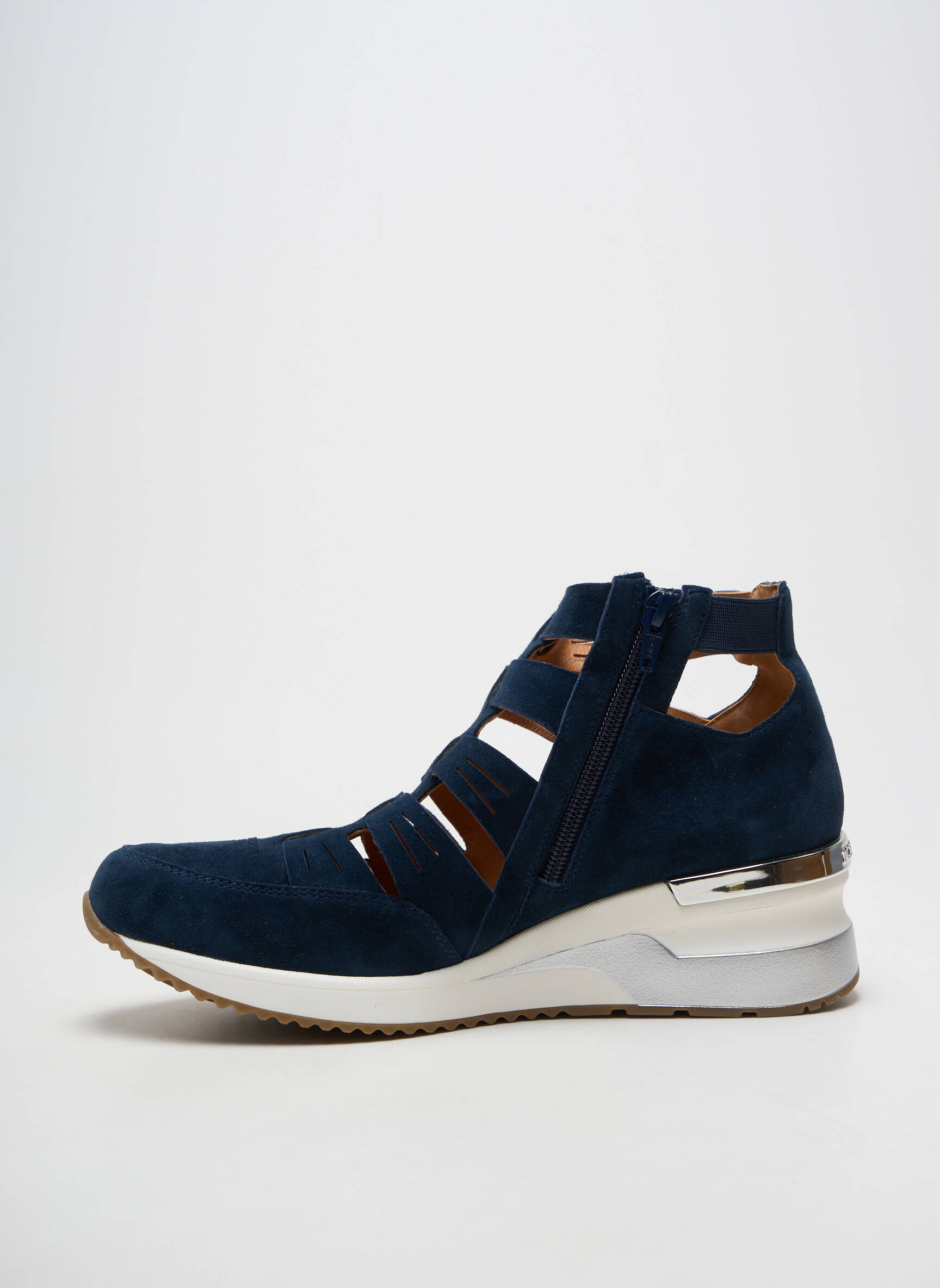 Adidași vârf rotund toc de 4 la 6 cm albastru MAM'ZELLE femeie