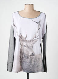 Tricou mâneci lungi mâneci lungi gri OLSEN femeie