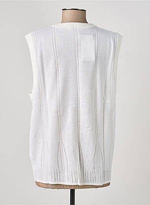 Vestă fără mâneci plasă fină alb RODAM femeie