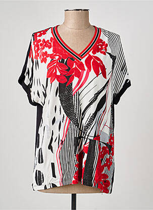 Tricou imprimeu fantezie mâneci scurte negru OLSEN femeie