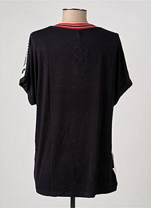 Tricou imprimeu fantezie mâneci scurte negru OLSEN femeie
