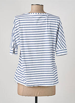 Tricou croială dreaptă mâneci scurte albastru OLSEN femeie