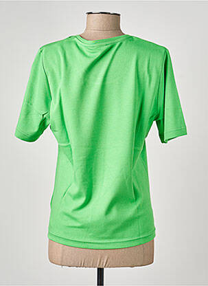 Tricou croială dreaptă mâneci scurte verde RABE femeie